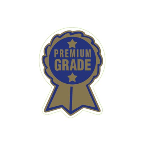 LABELS PREMIUM GRADE FOIL BLE/GLD 1000