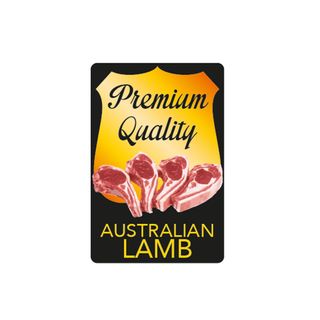 LABELS PREMIUM QUAL AUST LAMB 500