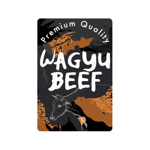 LABELS PREMIUM QUALITY WAGYU BEEF 500