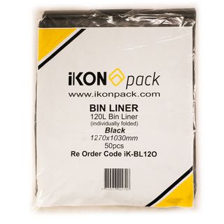 BAG GARBAGE IKON 120L FP (IK-BL120)50X4