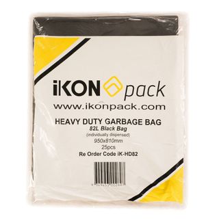 BAG GARBAGE IKON 82L FP (IK-HD82)10X25