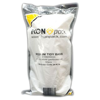 BAG KITCH TIDY IKON WH 27LT 20X50 BIL