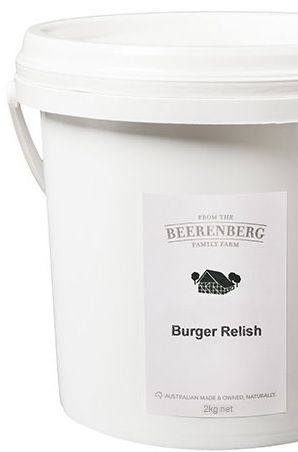 BEERB BURGER RELISH 2kg Bucket 2BKT/CTN