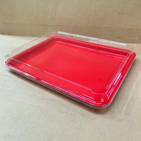 LID T/S TRAY 12X10 CLR 316X258 MOQ24 BIL