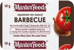 SAUCE BBQ SQUEEZE MASTERFOODS 100X14G