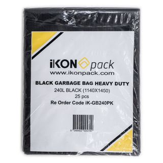 BAG GARBAGE IKON IK-GB240PK BLK 240L 100