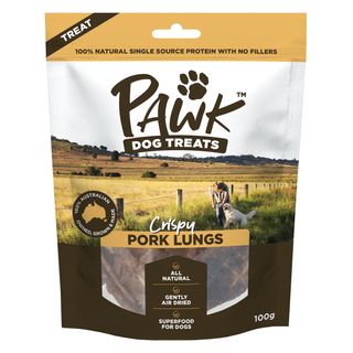 PET DOG TREAT PAWK PORK LUNG 100GX10 CTN