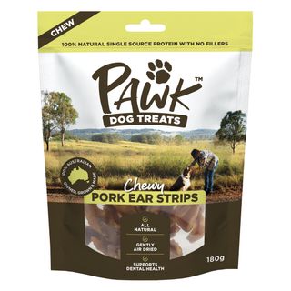 PET DOG TREAT PAWK EAR STRIPS 180GX10 C