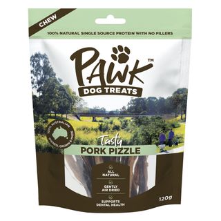 PET DOG TREAT PAWK PORK PIZZLE 120GX10 C