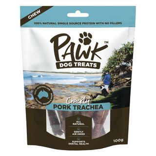 PET DOG TREAT PAWK PORK TRACHEA 100GX10