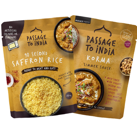P/INDIA MIX SAFFRON & KORMA 3 OF EACH