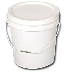 CRATES - BUCKET & LID 10L  WHITE