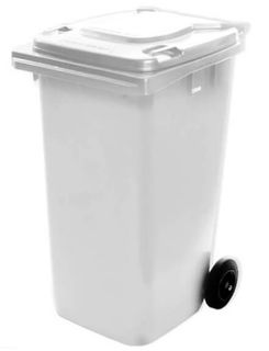 CRATES - WHEELY BIN 240L WHITE