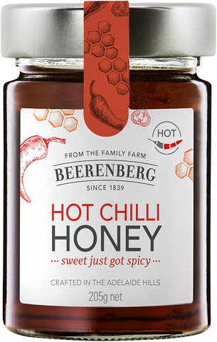 BEERB HOT CHILLI HONEY 205g 8 pk