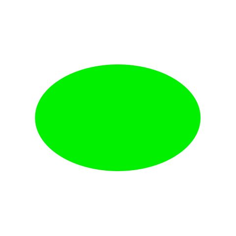 *LABELS - OVAL 68 X 43 GREEN 1000