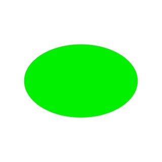 *LABELS OVAL 68 X 43 GREEN 1000