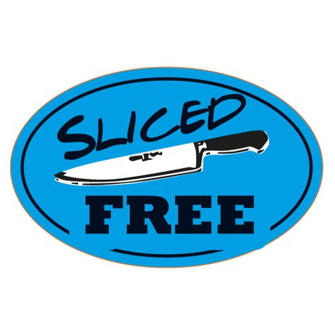 LABELS OVAL 68X43 SLICED FREE 1000