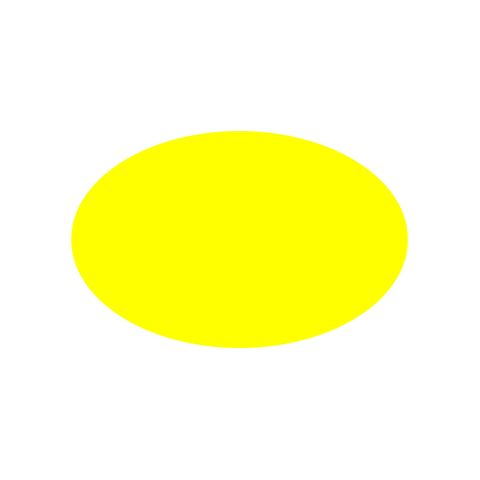 *LABELS - OVAL 68 X 43 YELLOW 1000