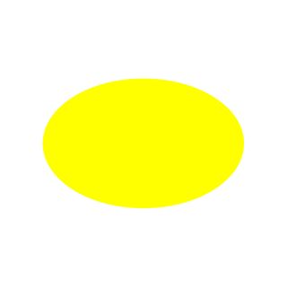 *LABELS - OVAL 68 X 43 YELLOW 1000