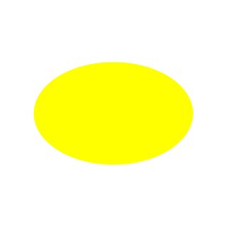 *LABELS OVAL 68 X 43 YELLOW 1000