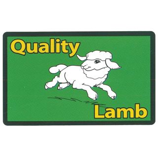 LABELS RECT 65X40 QUALITY LAMB 1000
