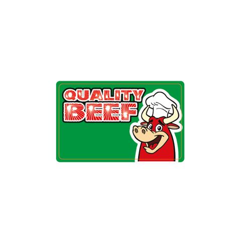 LABELS - RECT 65X40 QUALITY BEEF 1000