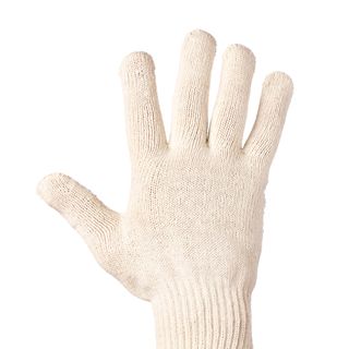 GLOVE COTTON MENS Cream colour 12 Prs/Pk