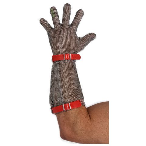 MESH GLOVE RED MED NIROFLEX 19CM (#3)BIL