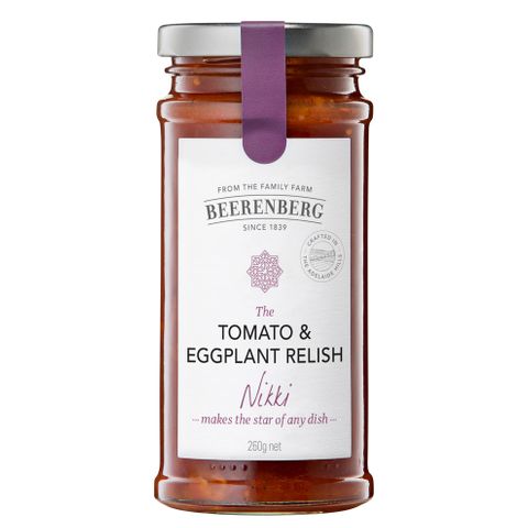 BEERB EGG PLANT & TOM RELISH 260g 8pk