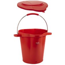 VIKAN BUCKET&LID 20LTR RED 68/333504 BIL