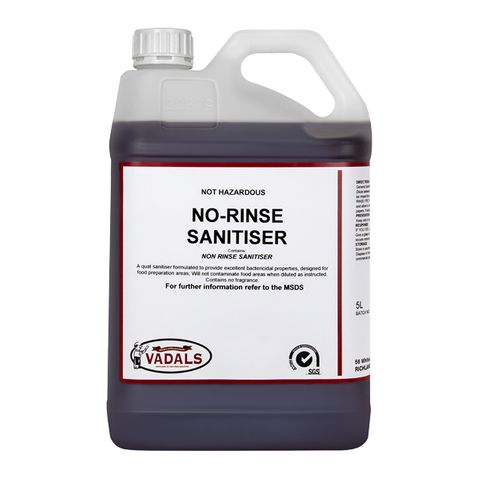 CLEANER NO-RINSE SANITISER 5L