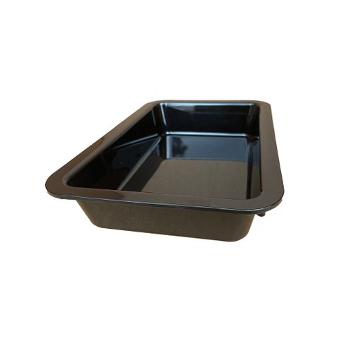 TRAY 12X8X2 BLK PLAS DISP (207x314x59mm)