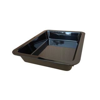 TRAY 12X10X2 BLK PLAS DISP (314x255x59)