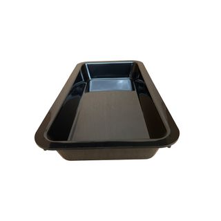 TRAY 16X8X2 BLK PLAS DISP (415x212x60mm)