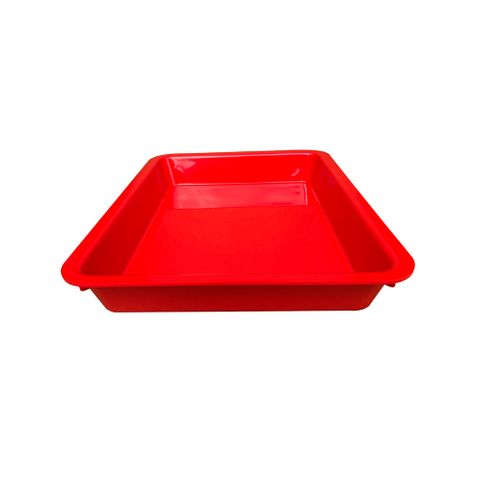 TRAY 16X12X2 RED PL DIS 414x314x58 BIL24