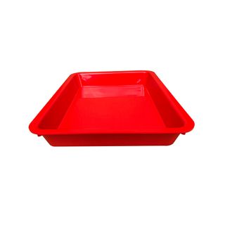 TRAY 16X12X2 RED PL DIS 414x314x58 BIL24