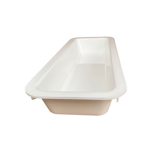 TRAY 16X6X2 WHITE PLAS DISP (415x158x58