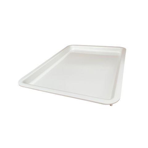 TRAY 16X12X1 WHITE PLAS DISP (410x311x26