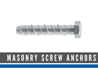 MASONRY SCREW ANCHORS