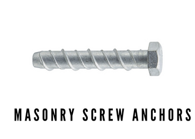 MASONRY SCREW ANCHORS