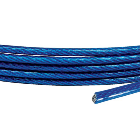 Wire Rope 3.0mm PVC Blue 1000M Roll