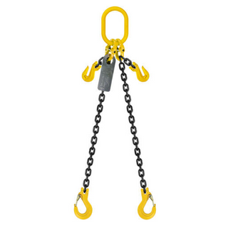 Chain Sling 2 Leg 8mmx3M Clevis Hook G80