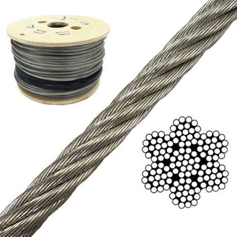 Wire Rope 7x19 WSC 3.2mm x 1000M Gal