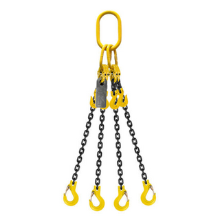 Chain Sling 4 Leg 10mmx3M Clevis Hook 80