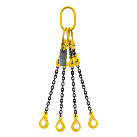 Chain Sling 4 Leg 8mmx2M Clevis Lock G80