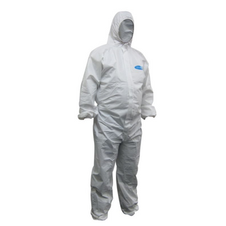 ST40 Disposable Coverall Poly White Lrg