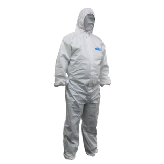 ST40  Disposable Coverall Poly White XL