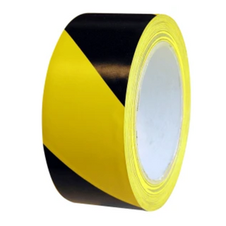 Floor Marking Tape Black/Yell 48mm x 33M