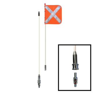 Site Flag X + 2 Piece Pole 1800mm (6FT)