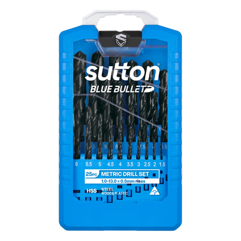 Sutton Blue Bullet Met Drill Set 25Pce